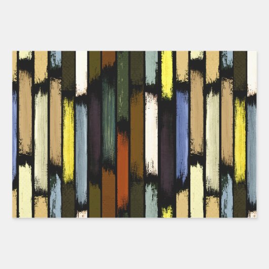 Farbenregen 4 geschenkpapier set (Vorderseite)