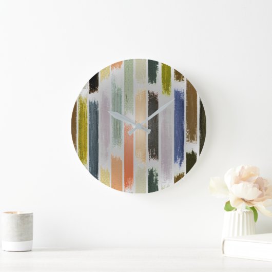 Farbenregen 5 große wanduhr (Zuhause)