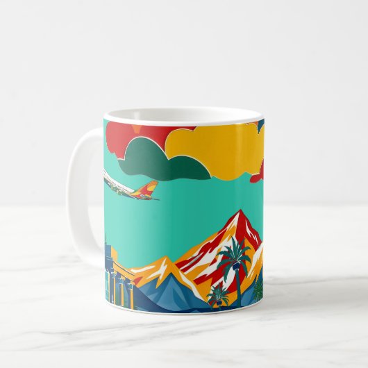 Farbenreiche Abenteuer Kaffeetasse (Vorderseite Links)