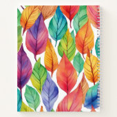 Farbenreiche Blätter Naturemuster Name Notizblock (Rückseite)