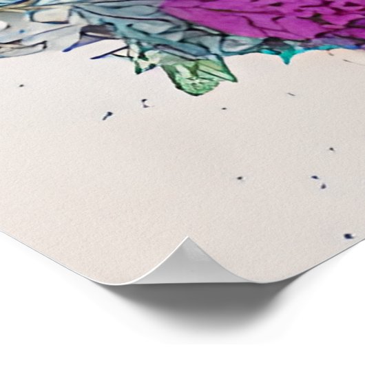 Farbenreiche Bücher Poster (Ecke)