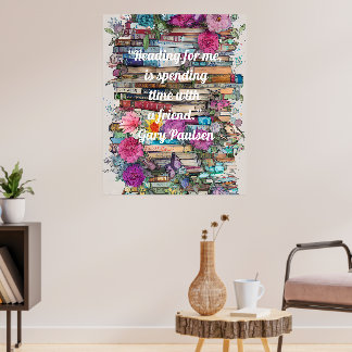 Farbenreiche Bücher Poster