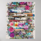 Farbenreiche Bücher Poster (Vorne)