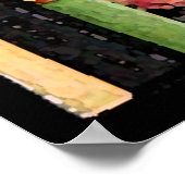 Farbenreiche Bücher Poster (Ecke)