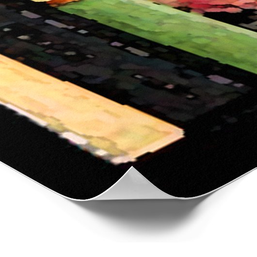 Farbenreiche Bücher Poster (Ecke)