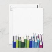 Farbenreiche Bücher Postkarte (Vorne/Hinten)