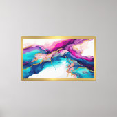 Farbenreiche Farbtöne moderne abstrakte Kunst Leinwanddruck (Vorderseite)