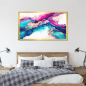 Farbenreiche Farbtöne moderne abstrakte Kunst Leinwanddruck (Insitu (Schlafzimmer))