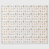 Farbenreiche Illustrationsverpackung der Kräuter Geschenkpapier (Flach)