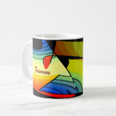 Farbenreiche Kaffee-Tasse Frances Kaffeetasse (Vorderseite Links)