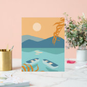 Farbenreiche Landschaft Acrylschild (Hochzeit)