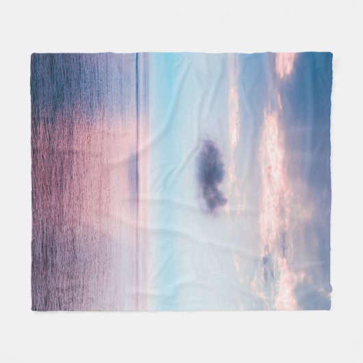 Farbenreiche Landschaft Fleecedecke (Vorderseite (Horizontal))