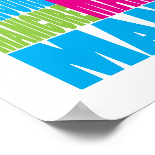 Farbenreiche Maniküre Poster (Ecke)