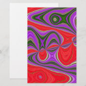 Farbenreiche Reise Briefpapier (Vorne/Hinten)