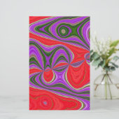 Farbenreiche Reise Briefpapier (Stehend Vorderseite)