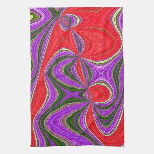 Farbenreiche Reise Geschirrtuch (Vertikal)