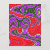 Farbenreiche Reise Postkarte (Vorderseite)