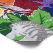 Farbenreiche Tierwelt Poster (Ecke)