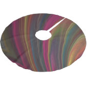 Farbenreiche weiche Sandwellen Polyester Weihnachtsbaumdecke (Schrägansicht)