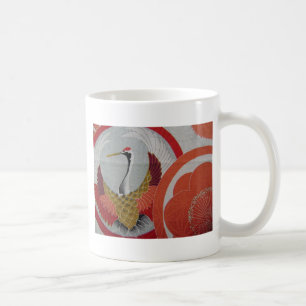 Farbenreicher Kranich Kaffeetasse