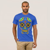 Farbenreicher Zuckerschädel T-Shirt (Vorne ganz)