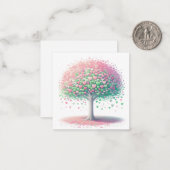 Farbenromantik Mitteilungskarte (Vorderseite/Rückseite Beispiel)