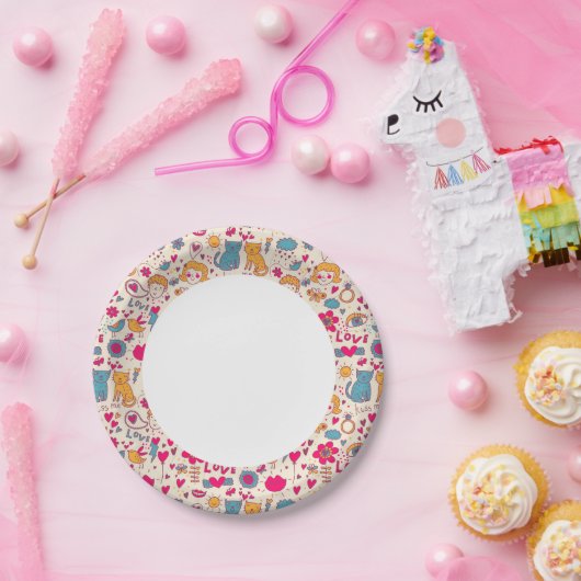 Farbenromantik Pappteller (Party)