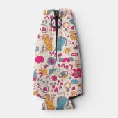 Farbenromantisches Muster Flaschenkühler (Rückseite)