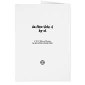 Farbensatz "HO, HO, HO" Grußkarte (Hinten)