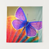 Farbenschmetterling Wandteppich (Vorderseite)