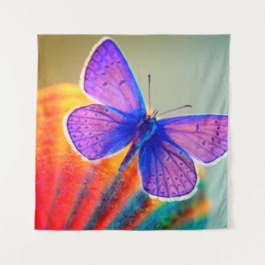 Farbenschmetterling Wandteppich (Vorderseite)