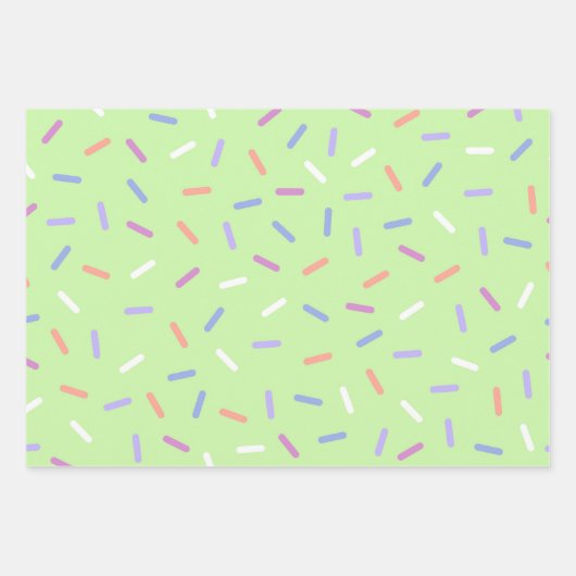 Farbensparkle Geschenkpapier Set (Vorderseite 2)