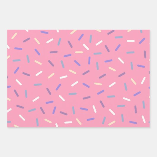 Farbensparkle Geschenkpapier Set (Vorderseite)