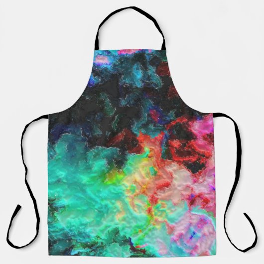 Farbenspiel: Abstrakte Aquarellkunst Schürze (Vorderseite)