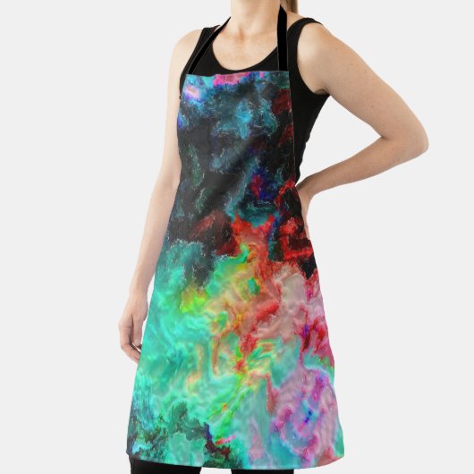 Farbenspiel: Abstrakte Aquarellkunst Schürze (InSitu)
