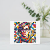 Farbenspiel Postkarte (Stehend Vorderseite)