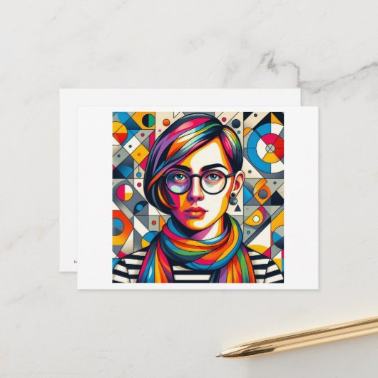 Farbenspiel Postkarte (Vorderseite/Rückseite Beispiel)