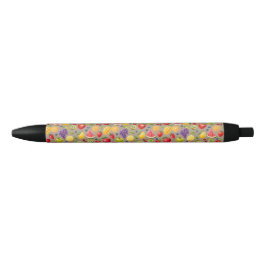 Farbenstift mit fruchtigem Muster (Braune Basis) Kugelschreiber