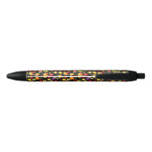 Farbenstift mit fruchtigem Muster (schwarze Basis) Kugelschreiber (Rückseite)