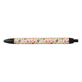Farbenstift mit fruchtigem Muster (weiße Basis) Kugelschreiber