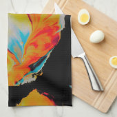 Farbenstoß Geschirrtuch (Viertel Falte)