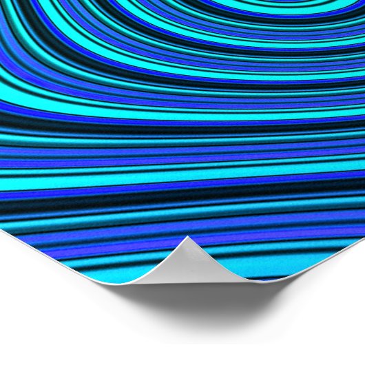 Farbenstrudel Poster (Ecke)