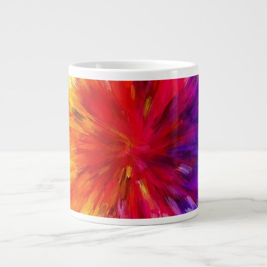 Farbentfaltung Jumbo-Tasse (Vorderseite)