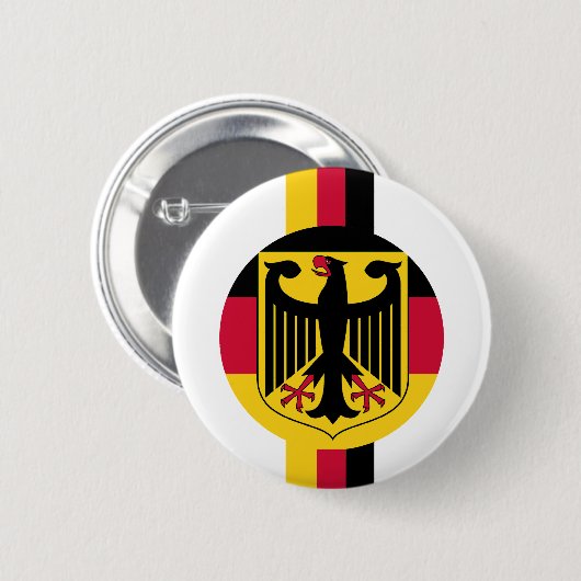 Farbentwurf Deutschland Fussball Eagle Button (Vorne & Hinten)