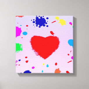 Farbenvielfalt Leinwanddruck