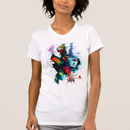 Farbenvolles abstraktes Design wie eine Wasserfarb T-Shirt