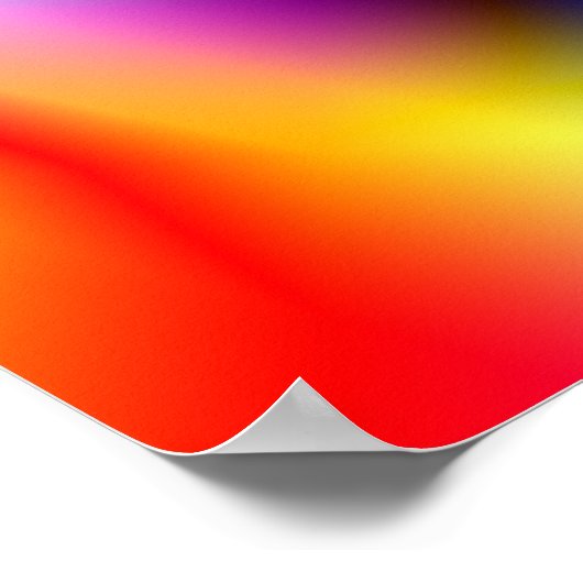 Farbenvolles Abstraktionsplatz Poster (Ecke)