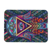 Farbenvolles, alles sehendes Auge Magnet (Horizontal)