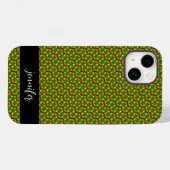Farbenvolles Blumenmuster Case-Mate iPhone Hülle (Rückseite (Horizontal))