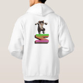 Farbenvolles digitales Design Männergrundgedeckte Hoodie (Rückseite)